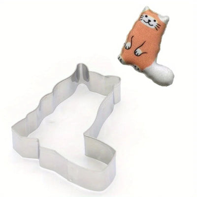 Emporte pièce en forme de chat avec chat orange et blanc