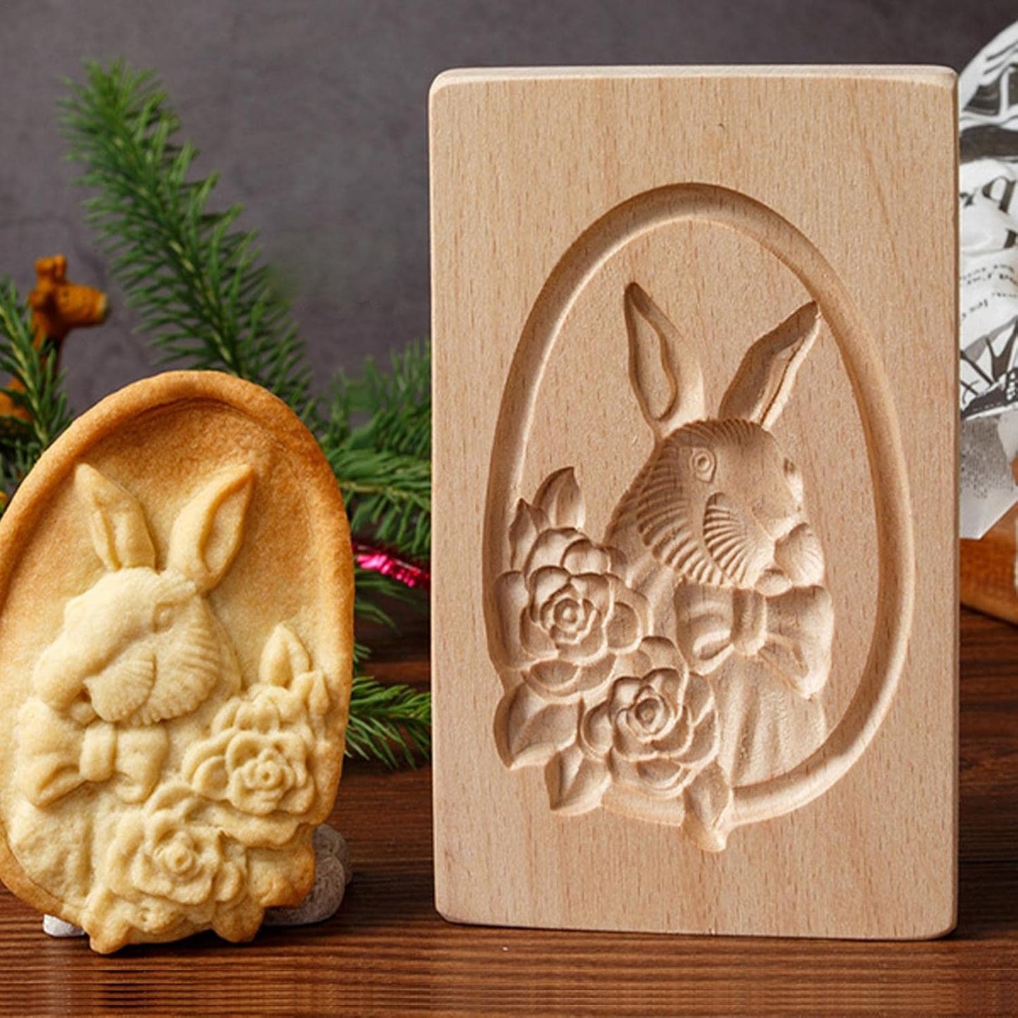 Emporte Pièce - CookieWood™ - Lapin Ovale