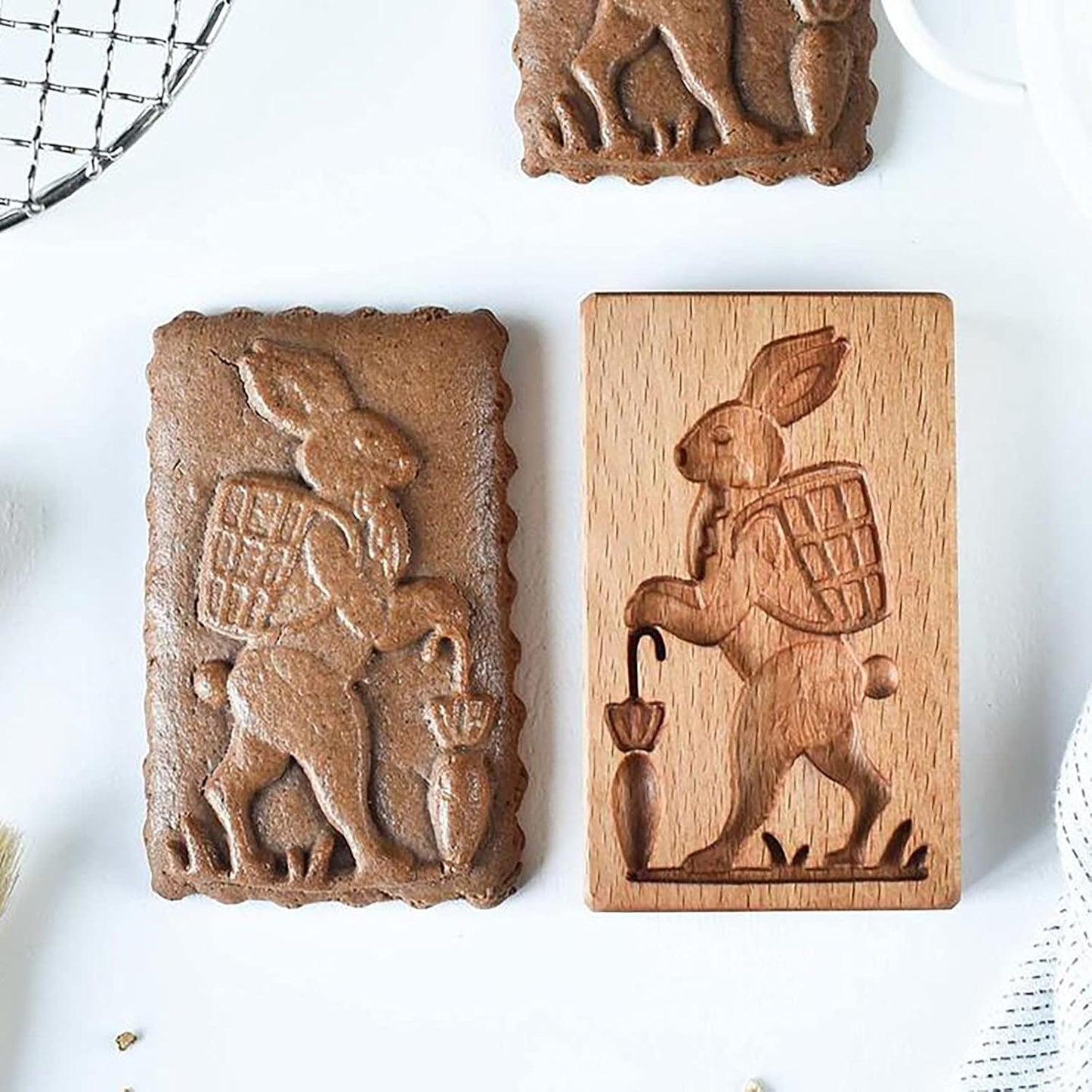 Emporte Pièce - CookieWood™ - Lapin avec Panier