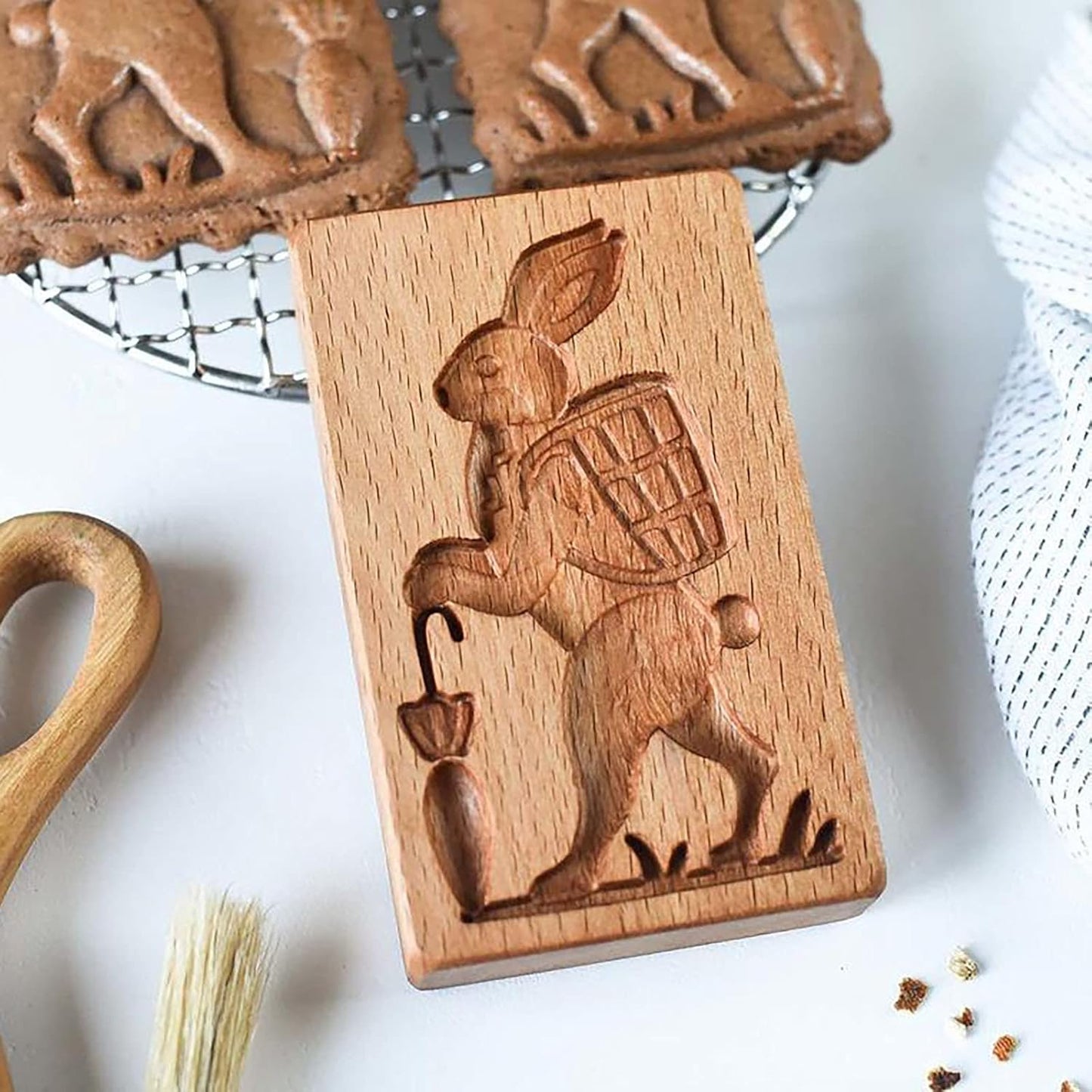 Emporte Pièce - CookieWood™ - Lapin avec Panier