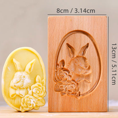 Emporte Pièce - CookieWood™ - Lapin Ovale