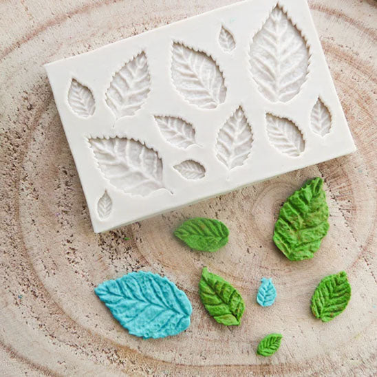 Moule Fondant 3D Feuilles – Emporte-pièce Silicone Alimentaire | KSTEE