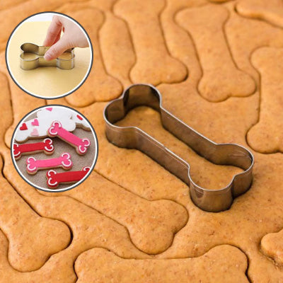 Emporte pièce PawTreats evec lot de biscuits décorés en rose