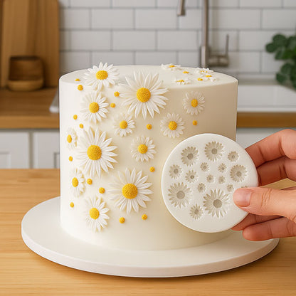 Moule en Silicone Marguerite TUYOBG – Emporte-pièce fleur pâtisserie, fondant, chocolat & décoration gâteau