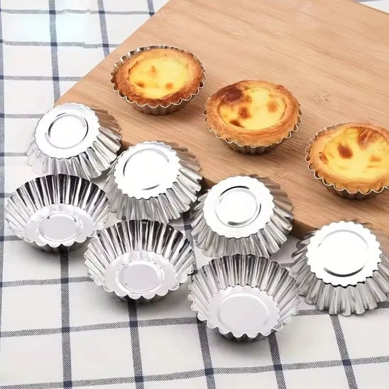 7 Moule à tartelette ProCuisine avec 3 tartelettes suites dans leur moule