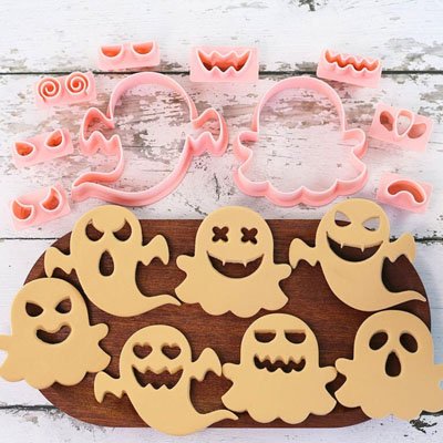 Emporte pièce Halloween avec biscuits fantômes personnalisés
