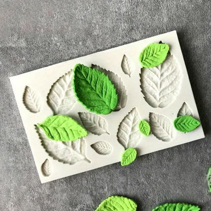 Moules en silicone décorations saisonnières feuilles vertes