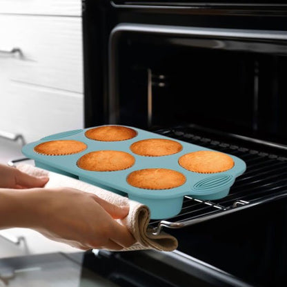 Moule à gâteau en silicone bleu Démoulage facile  à la mise au four sur la grlle