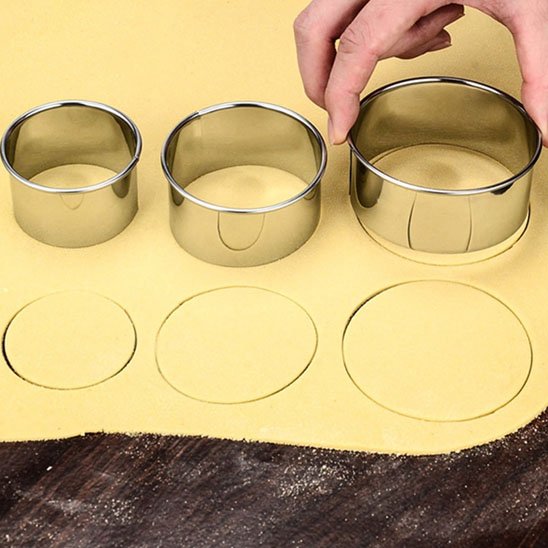 Emporte pièce Precision Pro lot de 3 sur la pâte